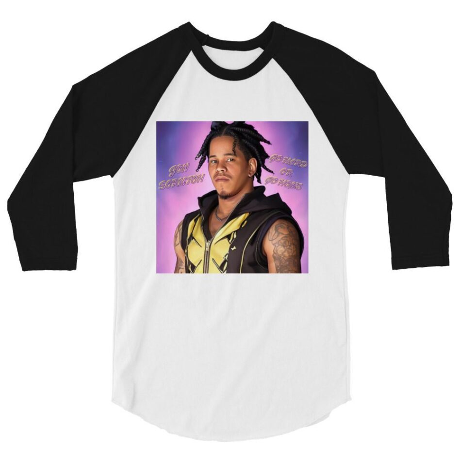 Jon Scrutch "Amine" 3/4 sleeve raglan shirt