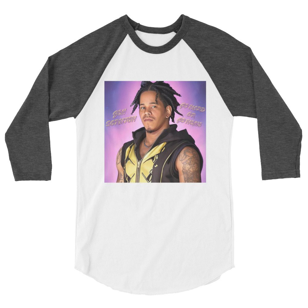 Jon Scrutch "Amine" 3/4 sleeve raglan shirt