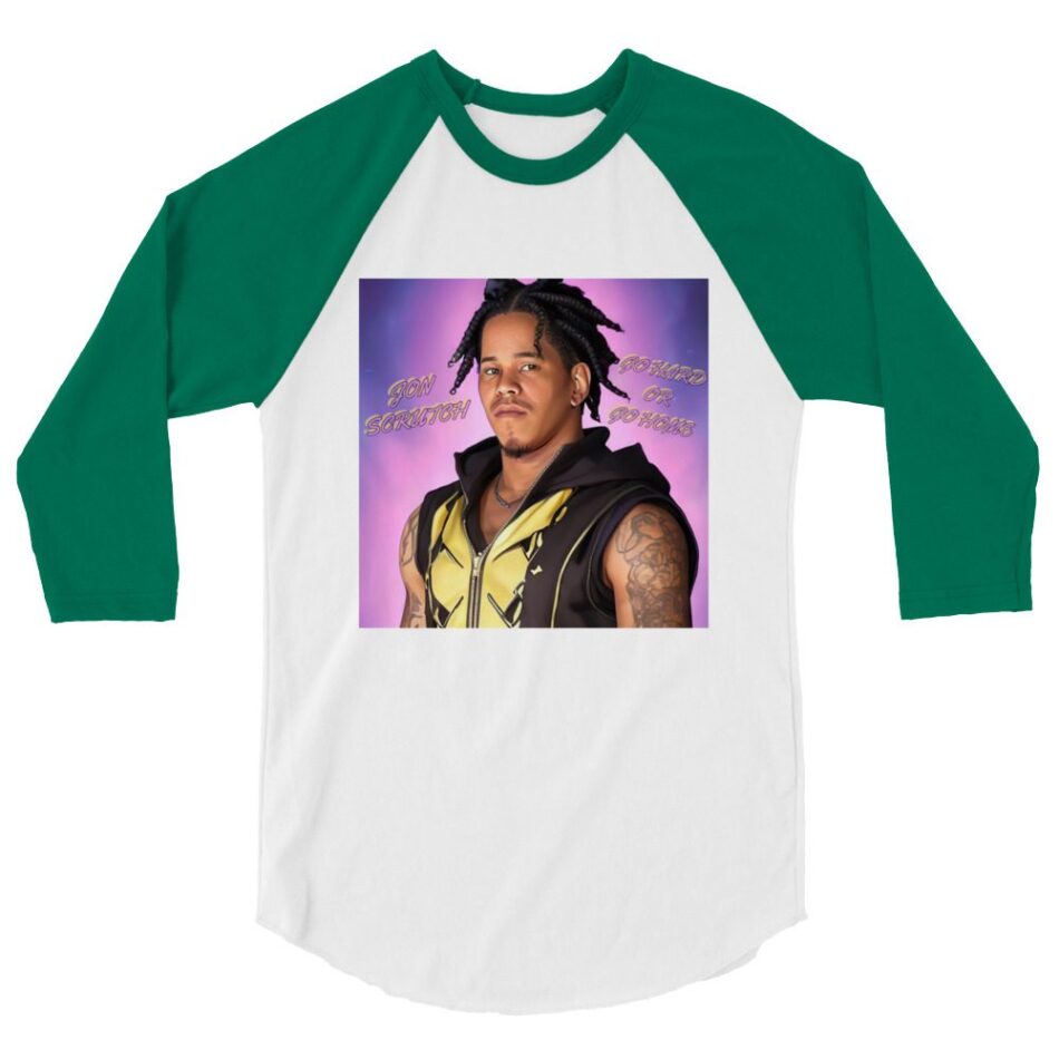 Jon Scrutch "Amine" 3/4 sleeve raglan shirt