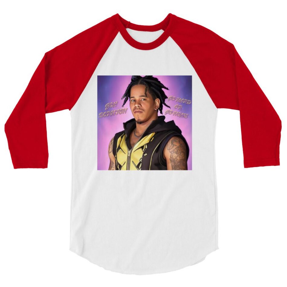 Jon Scrutch "Amine" 3/4 sleeve raglan shirt