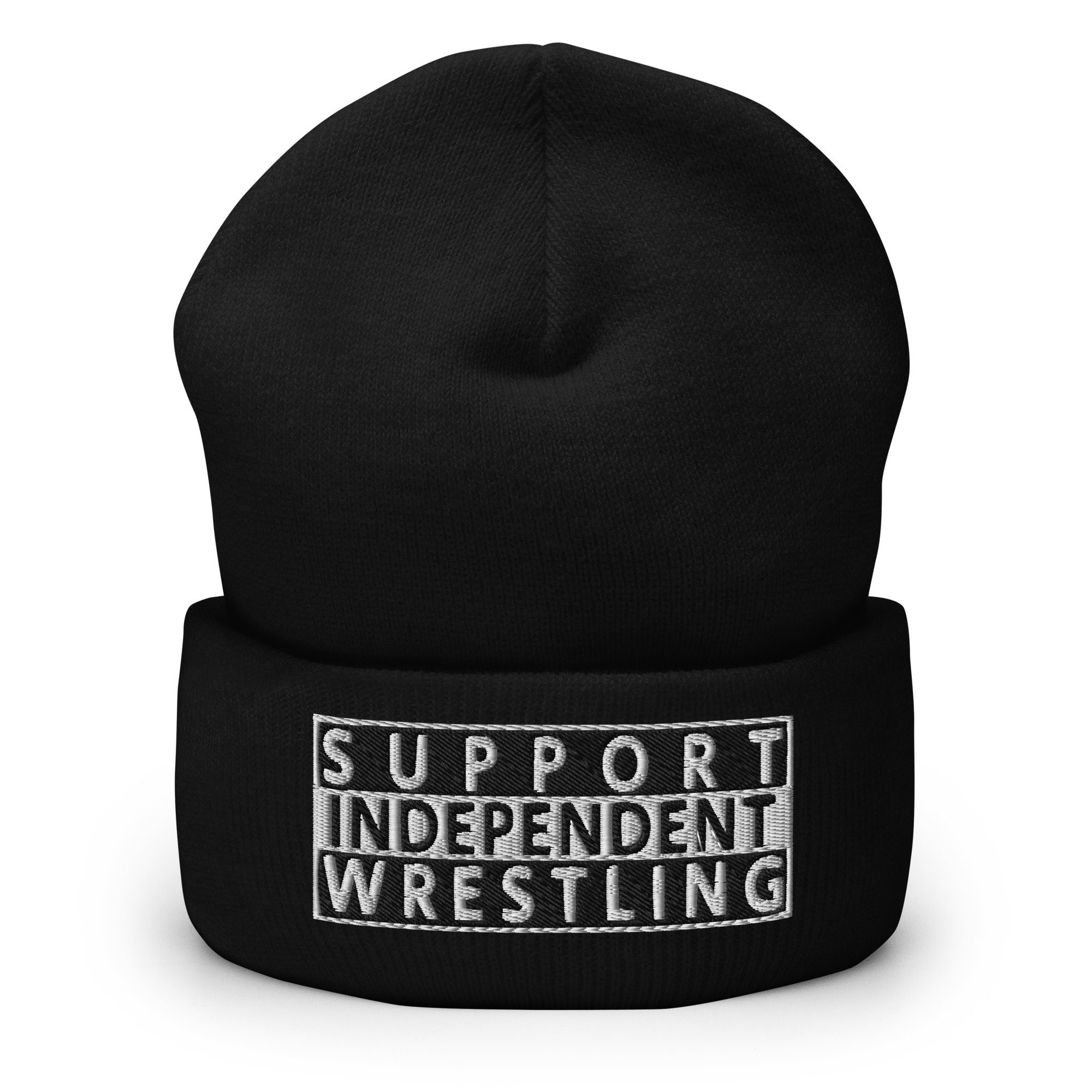 AB Design & Media "Support Independent Wrestling" Cuffed Beanie