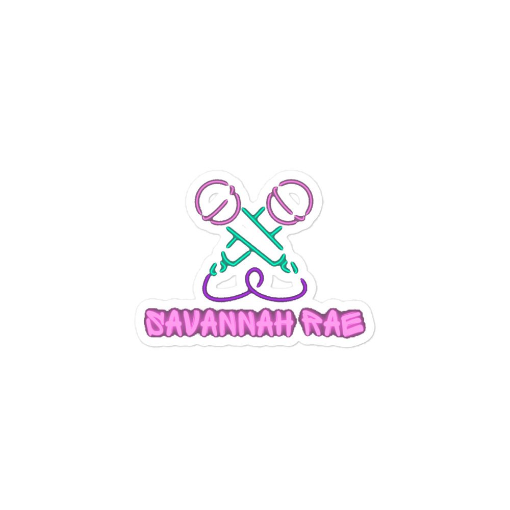 Savannah Rae "Savannah Rae Here" Bubble-free stickers