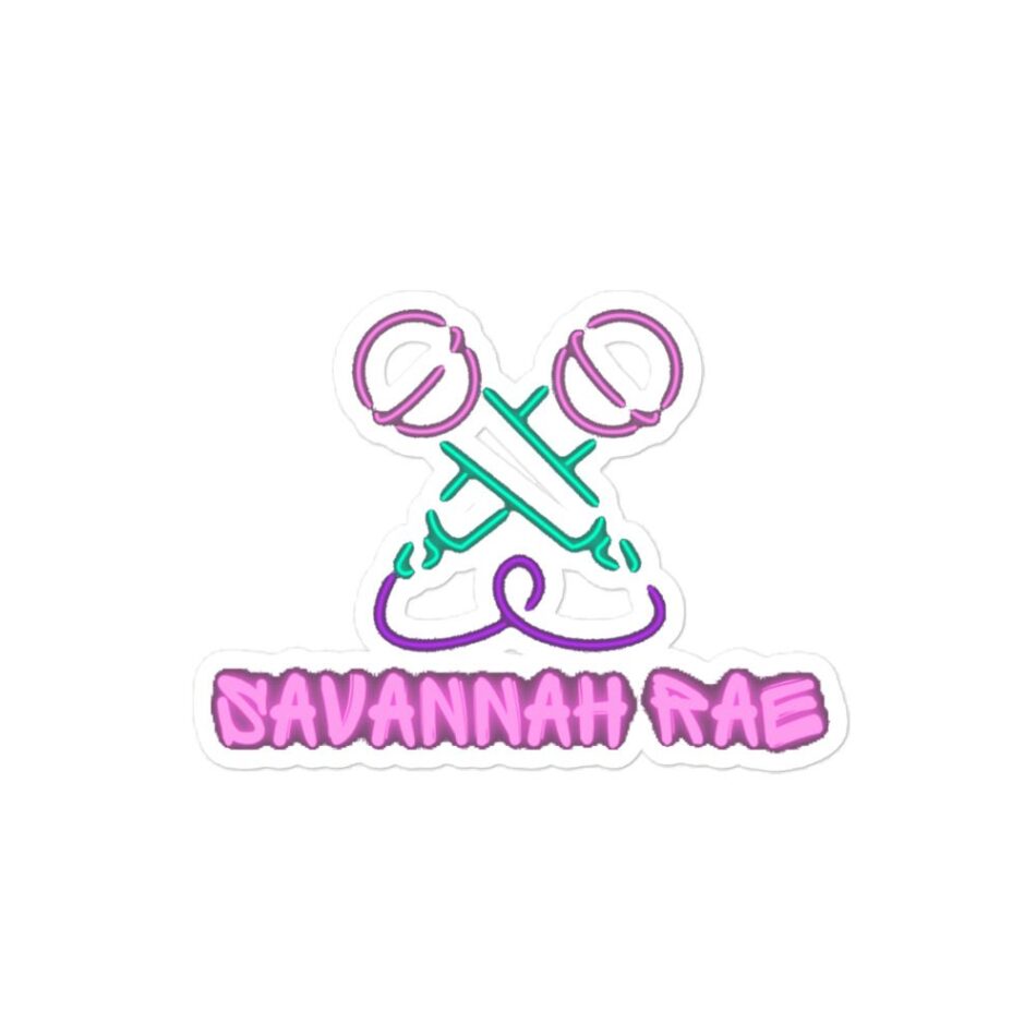 Savannah Rae "Savannah Rae Here" Bubble-free stickers