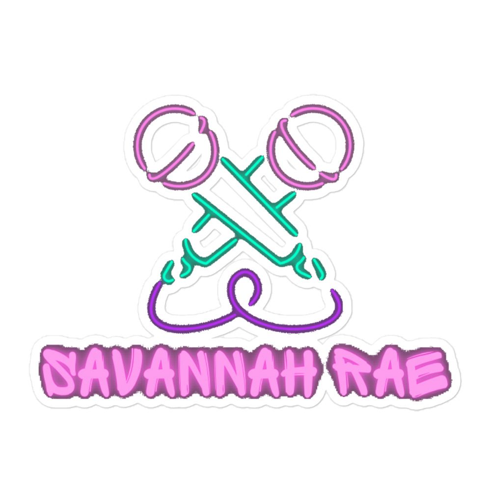 Savannah Rae "Savannah Rae Here" Bubble-free stickers