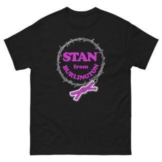 Indie Wrestling Guide "Stan from Burlington Barbwire Logo" Short Sleeve Unisex t-shirt