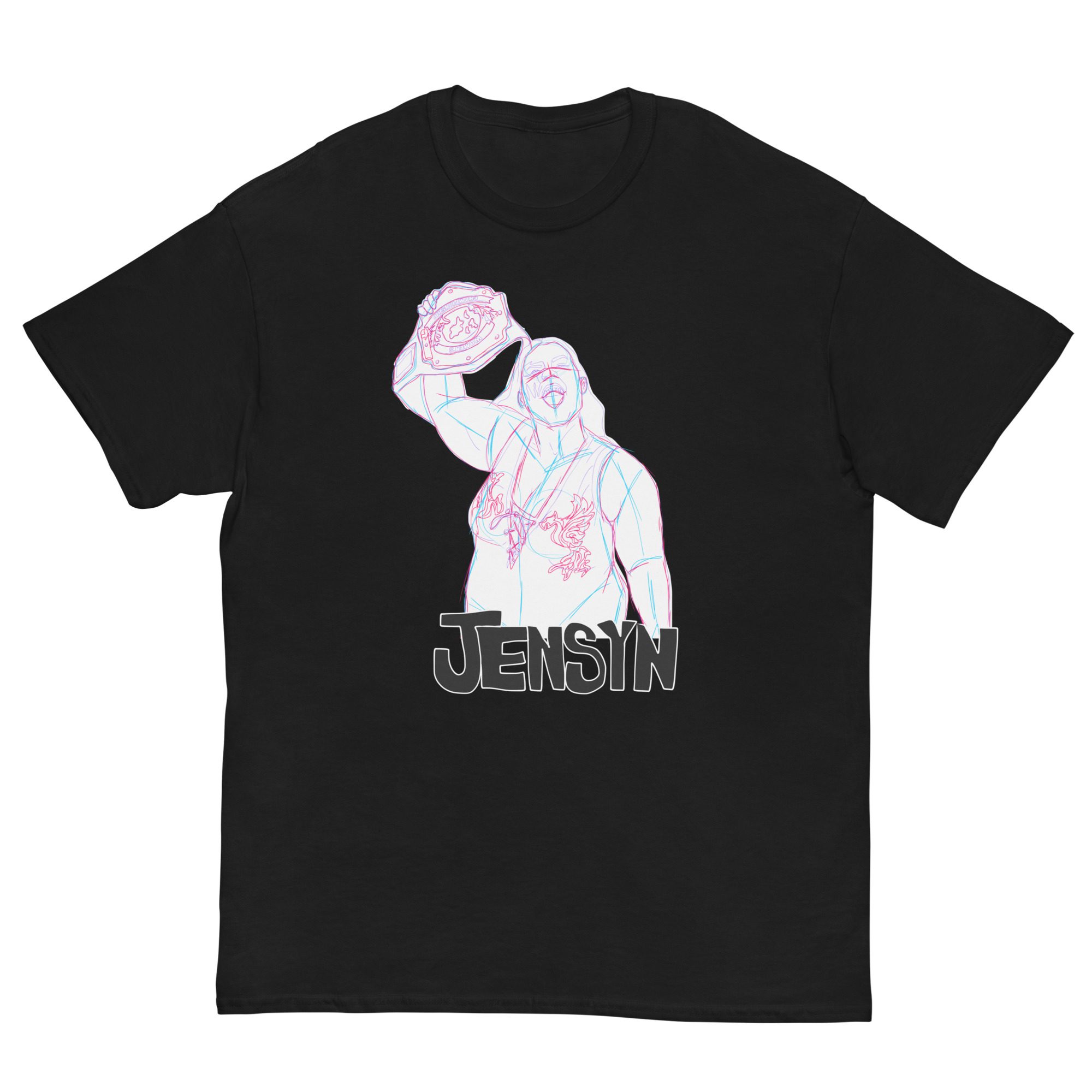 Jensyn "Rough Sketch Champion" Short Sleeve Unisex t-shirt