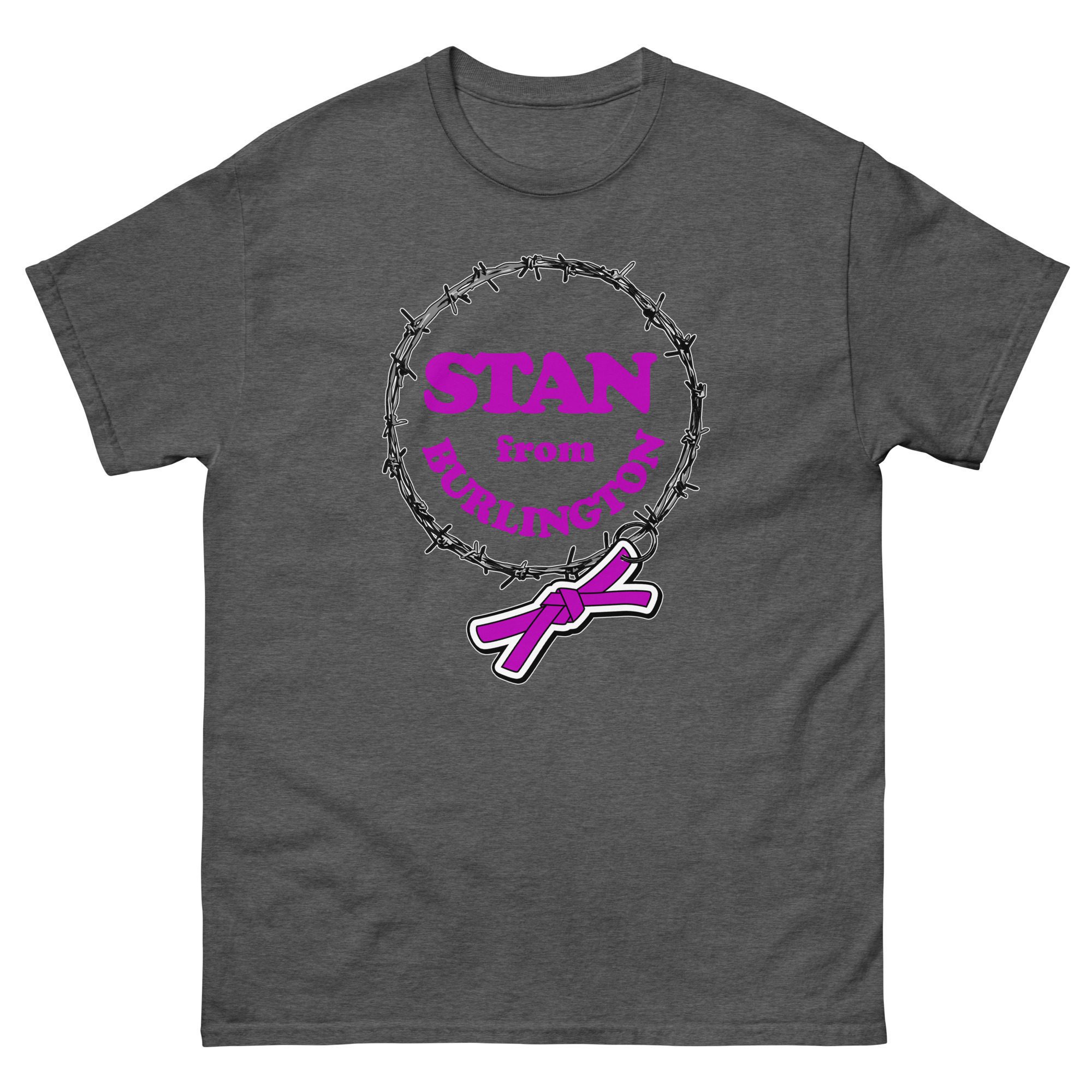 Indie Wrestling Guide "Stan from Burlington Barbwire Logo" Short Sleeve Unisex t-shirt