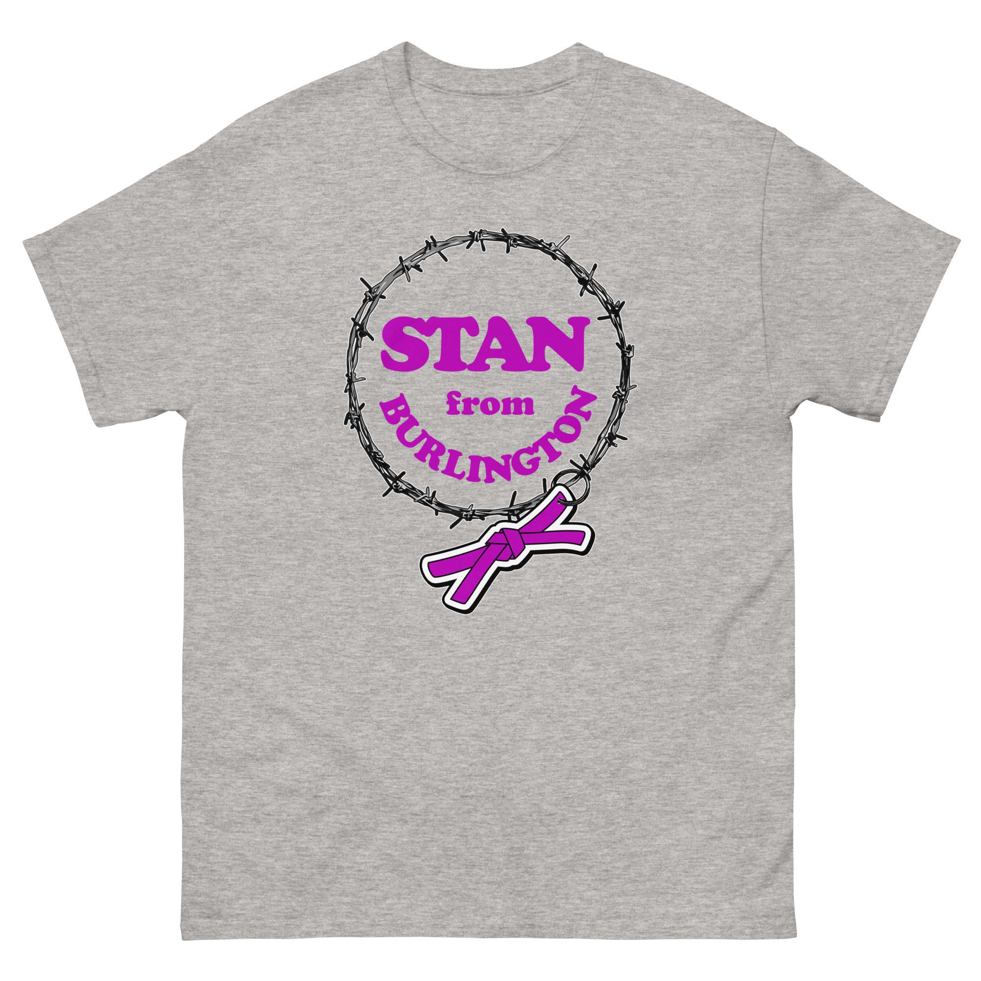 Indie Wrestling Guide "Stan from Burlington Barbwire Logo" Short Sleeve Unisex t-shirt