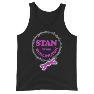 Indie Wrestling Guide "Stan from Burlington Barbwire Logo" Unisex Tank Top