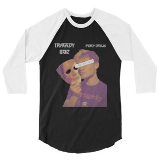 Tragedy Boiz "Percy Drews Solo Album" 3/4 sleeve raglan shirt