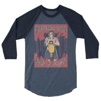 LvlUpNoah "The Bastard Son" 3/4 sleeve raglan shirt