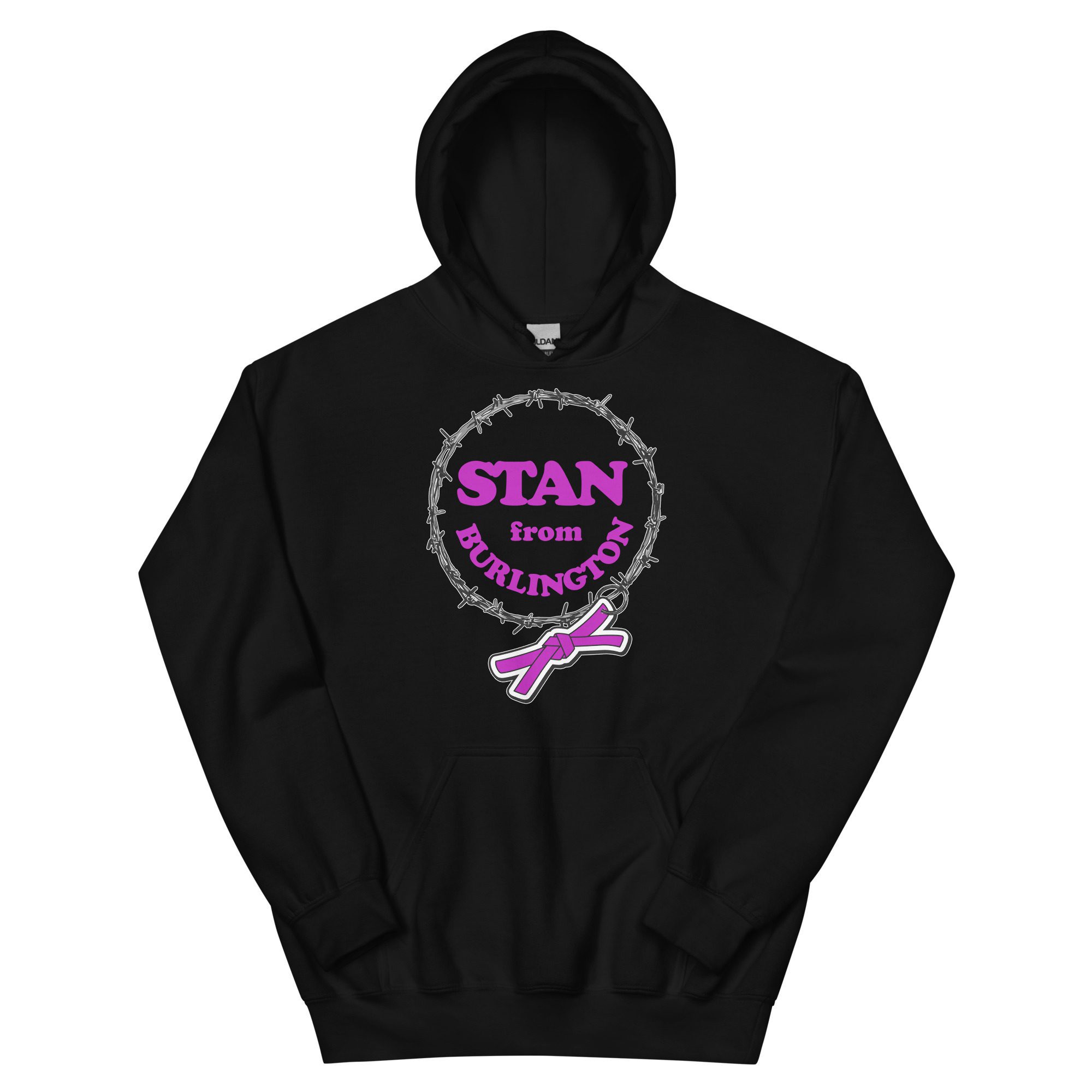 Indie Wrestling Guide "Stan from Burlington Barbwire Logo" Unisex Hoodie