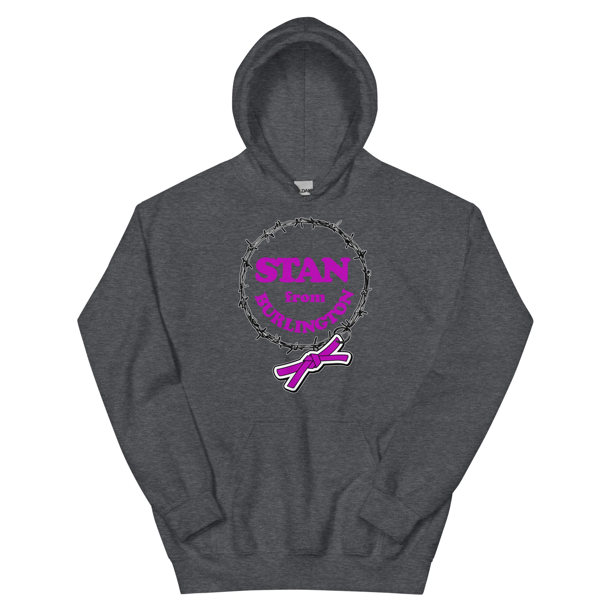 Indie Wrestling Guide "Stan from Burlington Barbwire Logo" Unisex Hoodie