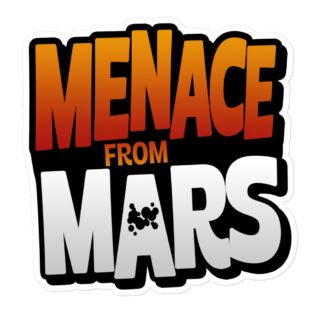 Rocket "Menace From Mars" Bubble-free stickers
