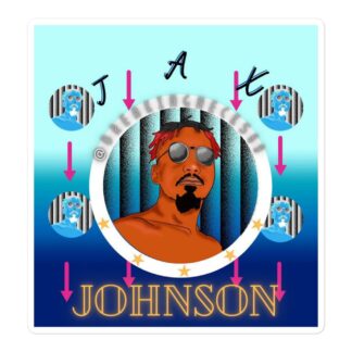 Jax Johnson "Jax Johnson Cartoon" Bubble-free stickers