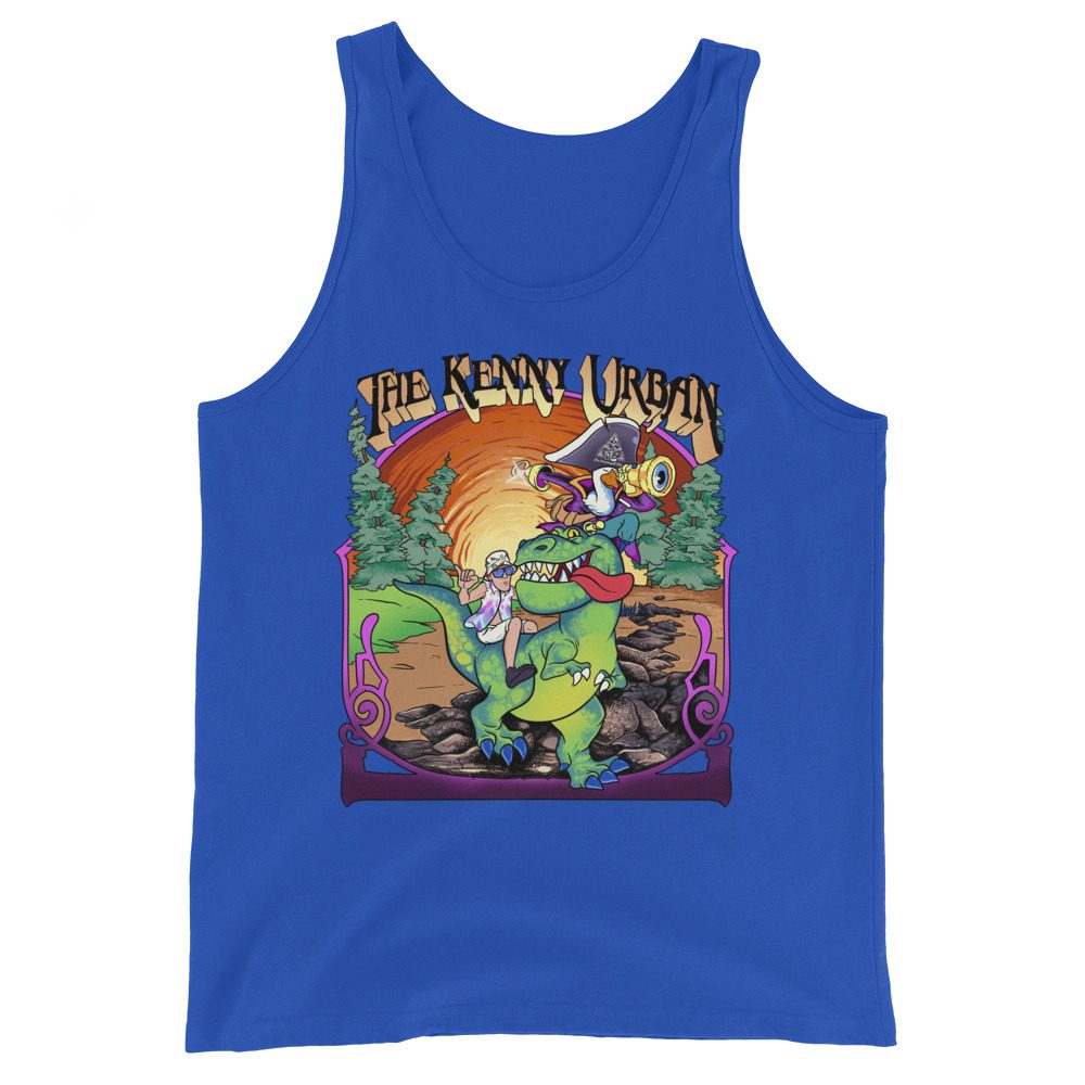 The Kenny Urban "Dino Ride" Unisex Tank Top