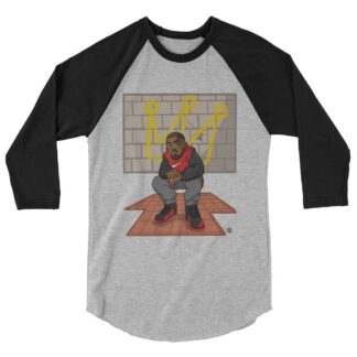 Shaq Jordan "King of the Scene!" 3/4 sleeve raglan shirt