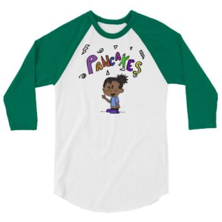 Pancakes "It's a magical world" 3/4 sleeve raglan shirt