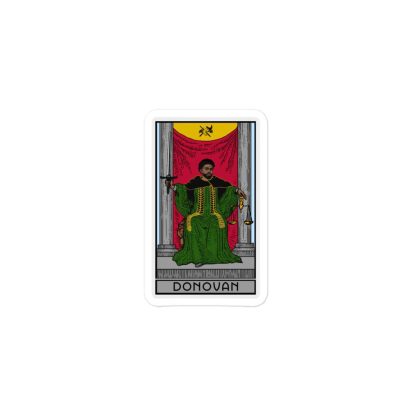 Sir Knight Merrik Donovan "Green Justice Tarot Card" Bubble-free stickers