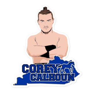 Corey Calhoun "Corey Calhoun Cartoon" Bubble-free stickers