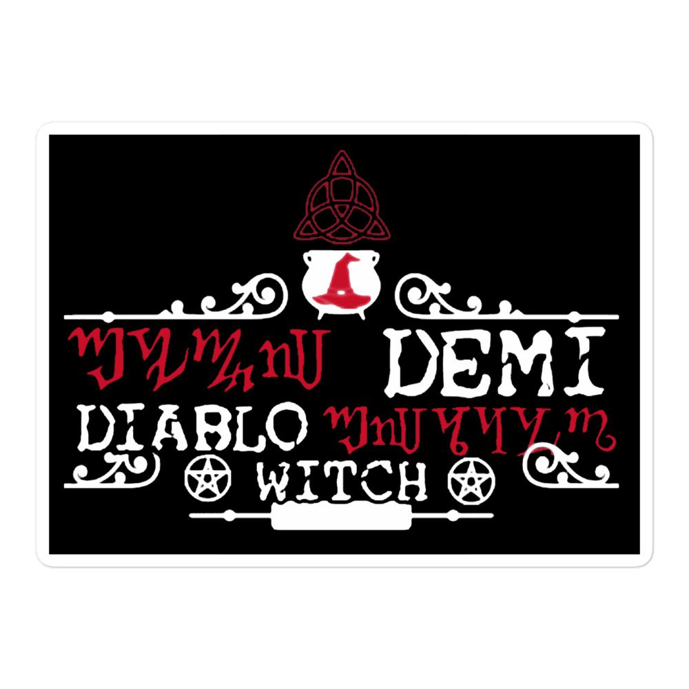 Vampyre Diago Diablo "The Witch Brand" Bubble-free stickers