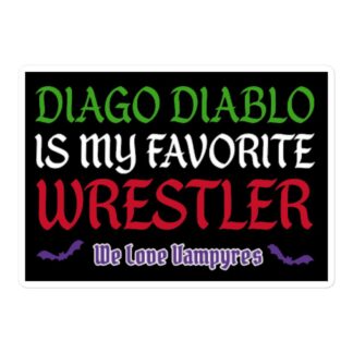 Vampyre Diago Diablo "Favorite Wrestler" Bubble-free stickers