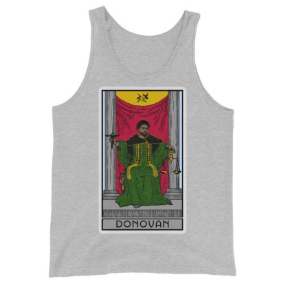 Sir Knight Merrik Donovan "Green Justice Tarot Card" Unisex Tank Top