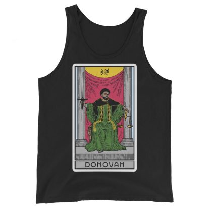 Sir Knight Merrik Donovan "Green Justice Tarot Card" Unisex Tank Top