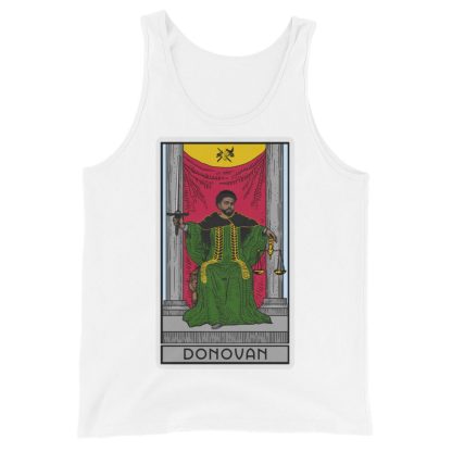 Sir Knight Merrik Donovan "Green Justice Tarot Card" Unisex Tank Top