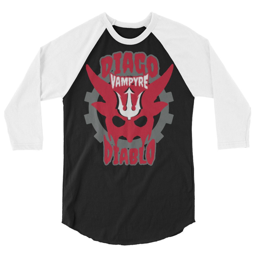 Vampyre Diago Diablo "Devil's Grind" 3/4 sleeve raglan shirt