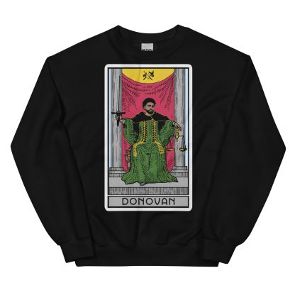Sir Knight Merrik Donovan "Green Justice Tarot Card" Unisex Sweatshirt
