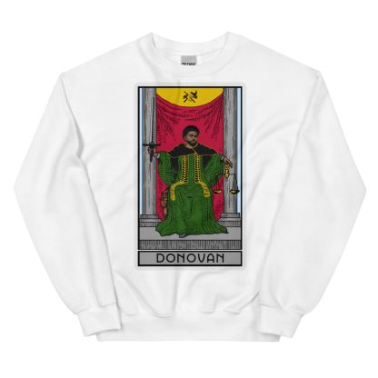 Sir Knight Merrik Donovan "Green Justice Tarot Card" Unisex Sweatshirt