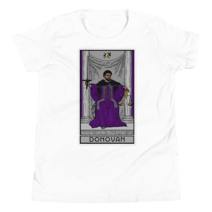 Sir Knight Merrik Donovan "Purple Justice Tarot Card" Youth Short Sleeve T-Shirt