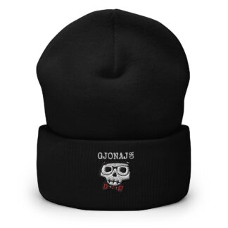 Joshua Gjonaj "Bone Tie" Cuffed Beanie