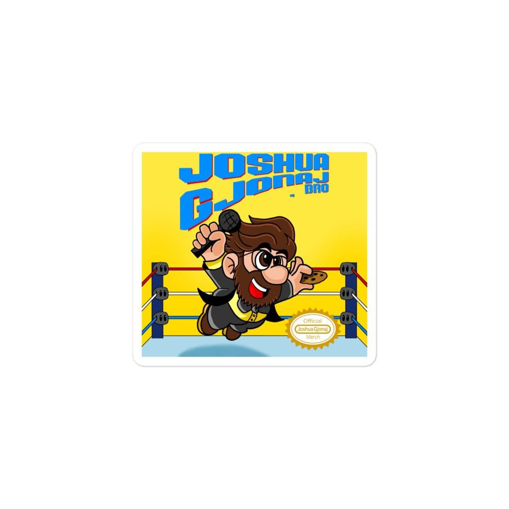 Joshua Gjonaj "Super Joshio World!!!" Bubble-free stickers