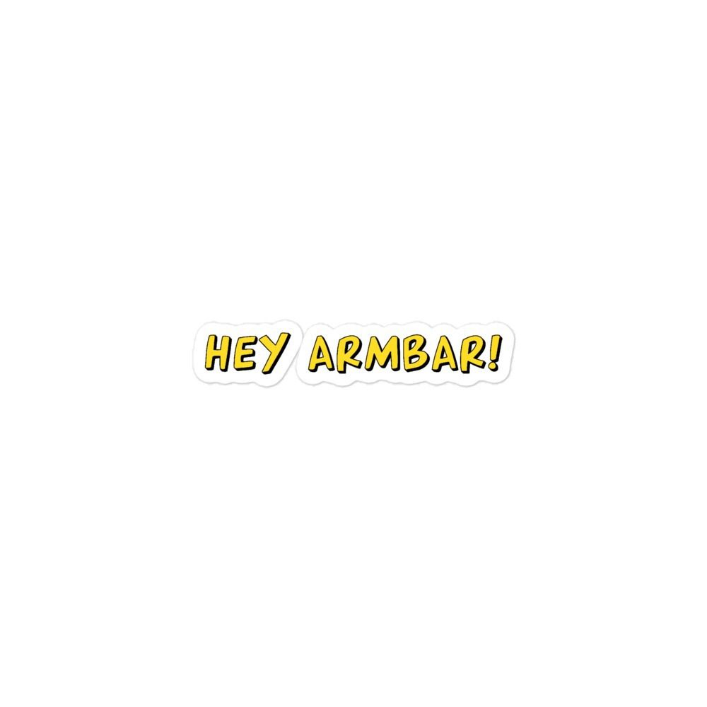 OKCR "Hey Armbar!" Bubble-free stickers