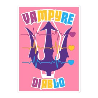 Vampyre Diago Diablo "Vampyre PAN PRIDE Logo" Bubble-free stickers