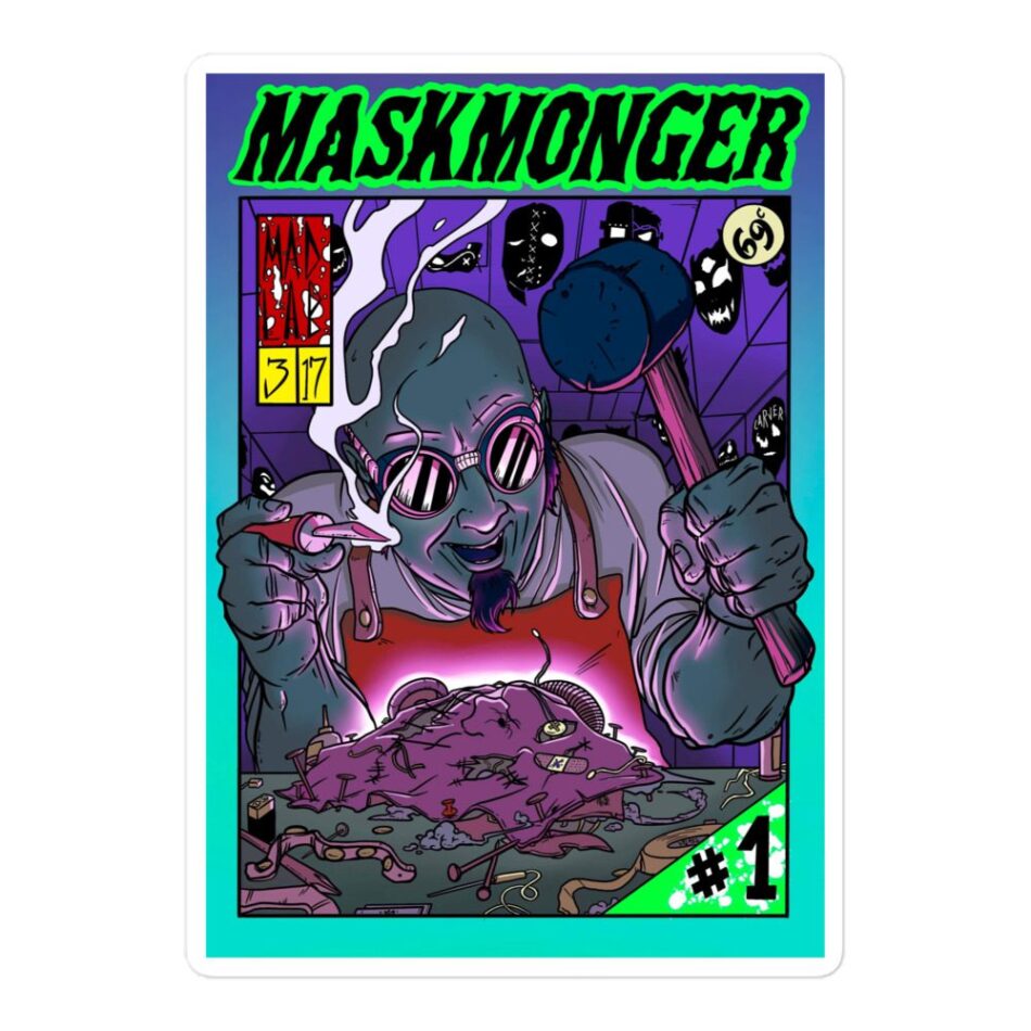 Vinny Rattlocke "MaskMonger #1" Bubble-free stickers