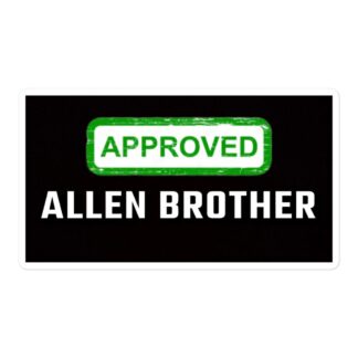 Steve Allen "Approved Allen Brother" Bubble-free stickers