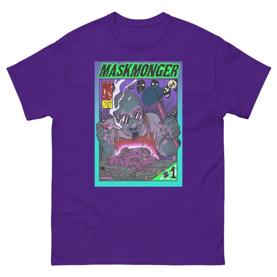 Vinny Rattlocke "MaskMonger #1" Short Sleeve Unisex t-shirt