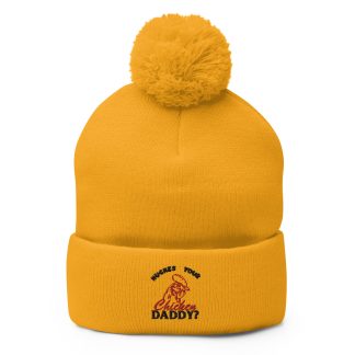 J.J. Hughes “Chicken Daddy” Cuffed Beanie - With pom pom