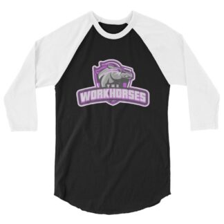 The Workhorses "Workhorses University" 3/4 sleeve raglan shirt