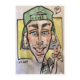 Referee Brad Lee "Character art" Bubble-free stickers