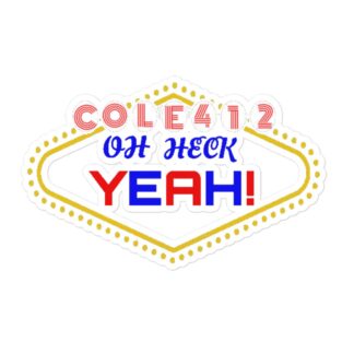 Cole 4:12 "Las Vegas" Bubble-free stickers