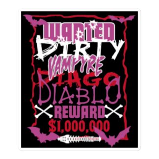 Vampire Diago Diablo "Dirty Diago" Bubble-free stickers