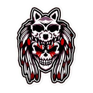 Sebastian Wolfe "War Chief" Bubble-free stickers