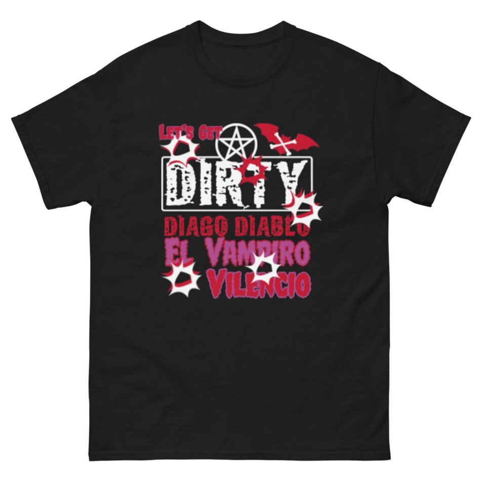 Vampire Diago Diablo "Let's Get Dirty" Short Sleeve Unisex t-shirt