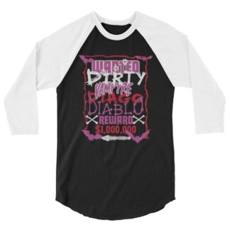 Vampire Diago Diablo "Dirty Diago" 3/4 sleeve raglan shirt