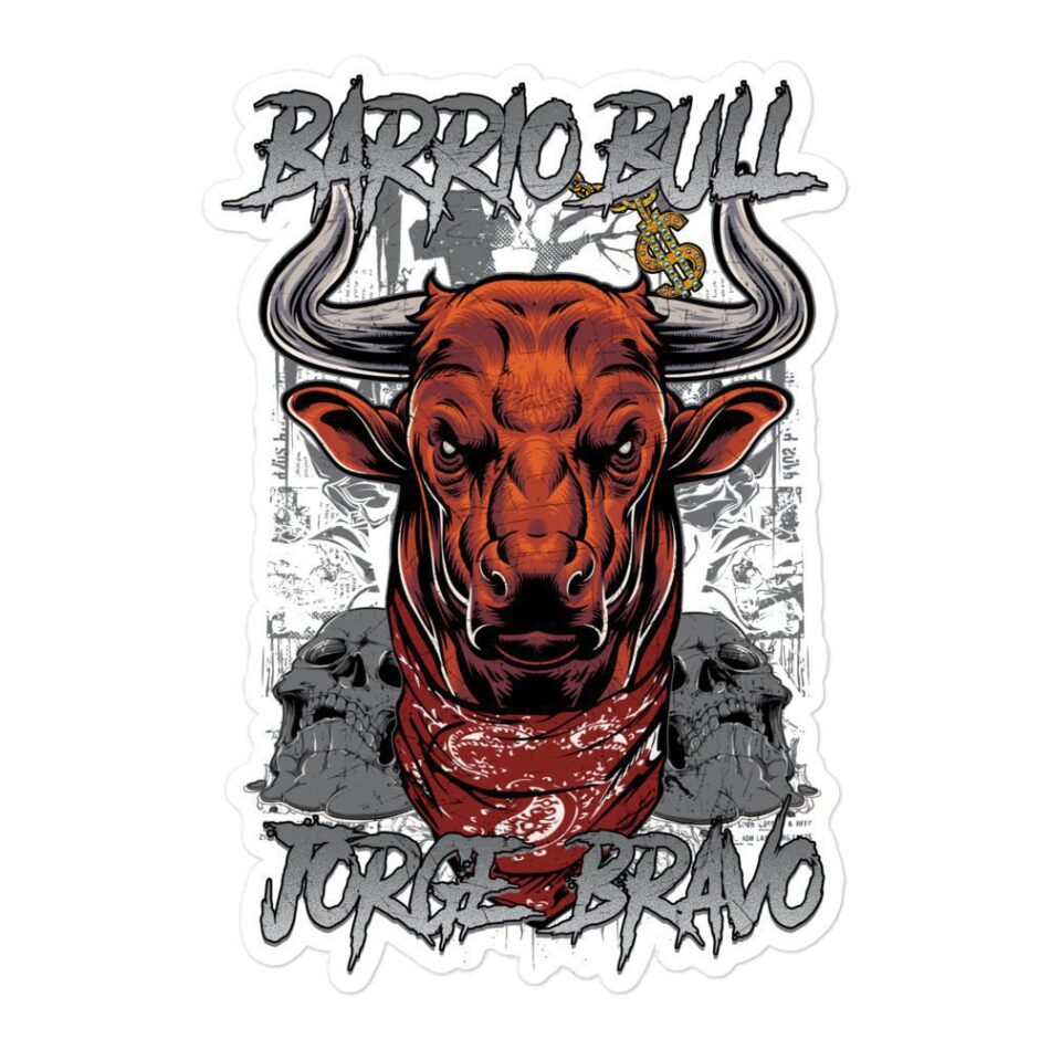 Jorge Bravo "Barrio Bull" Bubble-free stickers