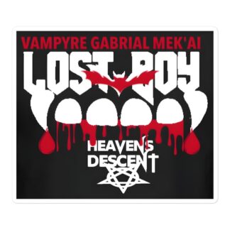 Vampyre Diago Diablo "Lost Boy Never Dies" Bubble-free stickers